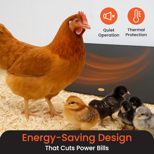 Cozy Products Cozy Coop Chicken Coop Heater, Flat-Panel, 150 Watts | Wall Mount or Free Standing, Electric 150 Watts Safer Than Heat Lamps Warms Inside Chicken Coops Flat Panel 2 Inches Deep