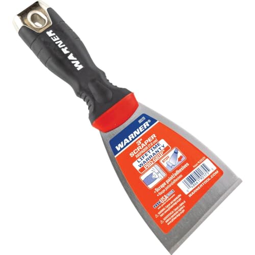 Warner PROGRIP 3 In. Stiff Scraper with Hammer Cap - 1 Each - size: 3 Inch, style: Stiff Putty Knife with Hammer Cap