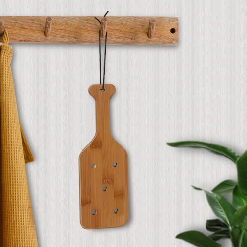 12inch Bamboo Paddle with Holes,Unfinished Wooden Paddle,1 Pack | Size : 12 x 4 x 0.6 Inches, Thickened Bamboo With Airflow Holes, Smooth Surface for Crafts and Decorating - size: 12 inch
