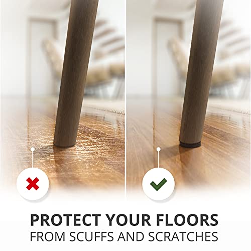 Felt Furniture Pads X-PROTECTOR 235 PCS Premium Furniture Pads - Felt Pads Furniture Feet Best Wood Floor Protectors - Protect Your Hardwood & Laminate Flooring! | Furniture Feet Best Wood Floor Protectors - Protect Your Hardwood & Laminate Flooring! - si