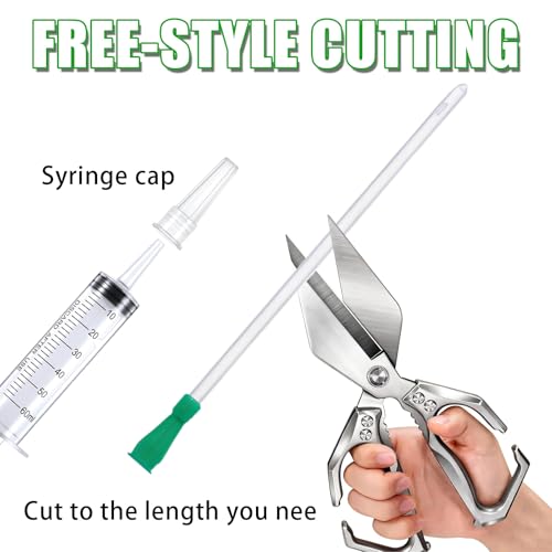 Lamb and Goat Kid Feeding Kit, Goat Nipple and Bottles Set, 60 ml Syringes, for Lamb, Dog, Sheep,Piglet,Rabbit Feeding