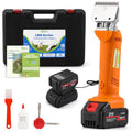 Cordless Horse Clippers for Ponies, Cattle & Large Dogs | Includes 2x 21V 4Ah Lithium Batteries & 6-Speed Adjustment. Professional Cordless Kit for Heavy-Duty Livestock Grooming