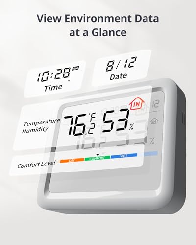 SwitchBot Meter Pro, Digital Hygrometer & Thermometer - Wireless Indoor Temperature & Humidity Monitor with Bluetooth App Control, Real-Time Alerts (1, Meter Pro) - size: Meter Pro
