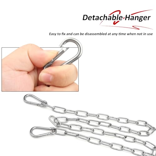 40 Inch Gate Chain Lock, 1 Pack Stainless Steel Gate Chain Lock, Gate Chain for Garden, Yard, and Farm Use Outdoor Fence, for Pet Cages, Dog Horse Goat Cow Corral Supplies, Heavy Duty Hanging Chains