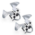 2 Pack KINNAN Chain Link Fence Butterfly Gate Latch, Galvanized Steel Butterfly Gate Latch for 1-3/8" Gate Frame and 2-3/8" Gate Post, Fence Gate Latch with Padlock Hole