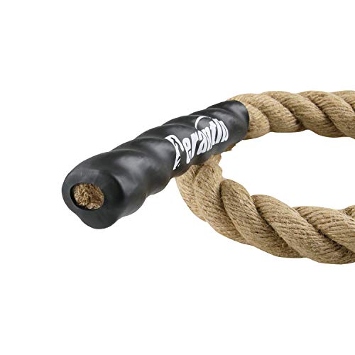 Perantlb Outdoor Climbing Rope for Fitness and Strength Training, Workout Gym Climbing Rope, 1.5'' in Diameter, Length Available: 8,10, 15, 20, 25, 30,40, 50 Feet… - size: 10 ft, style: Without Hook
