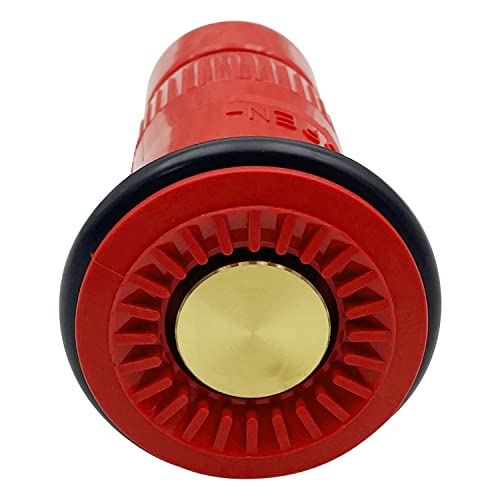 SAFBY Fire Hose Nozzle Thermoplastic Fire Equipment Spray Jet Fog (1" NPSH/NPT) - color: Red, size: 1 inch NPSH