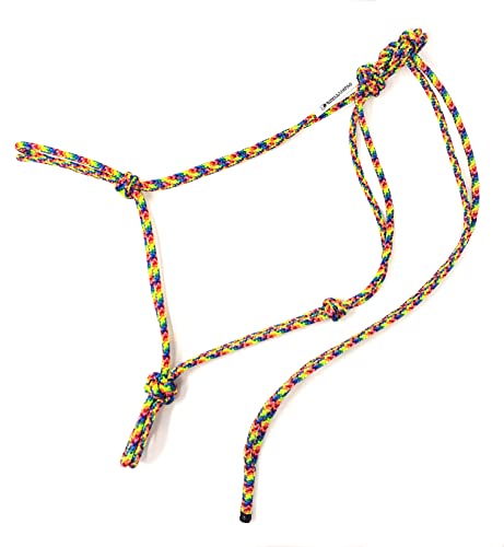 Soft 2 Knot Horse Halter - color: Rainbow, size: Small