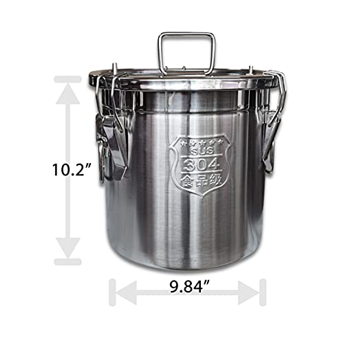 Milking Machine Accessory Stainless Steel Milk Bucket (12L) | Hantop UnitedFarm - size: 12L