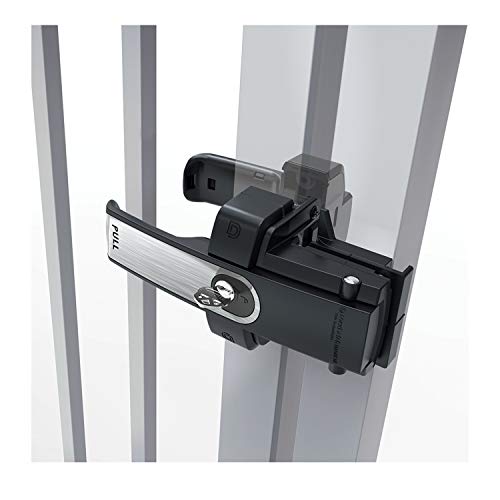 D&D LLMKDST LokkLatch Magnetic Gate Latch Dual-Sided Lockable, Brushed | Magnetic latching gate latch. Key lockable on both sides of the gate. Dual-Sided push/pull handle latch. For square post. - color: Brushed