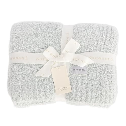 Saranoni Bamboni Luxury Baby Blanket | Cozy & Soft Plush Receiving Blankets | Perfect for Girls & Infant Baby Boy Blankets | Sky Blue - 30” x 40" | Luxury Bamboni baby blanket with plush softness and cozy comfort, designed for infant boys and girls during