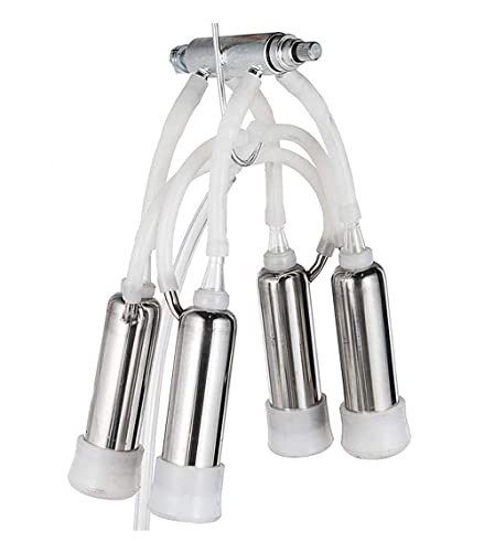 INTBUYING 304 Stainless Steel Milk Cup Kit for Electric Cows Milking Machine Accessory