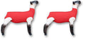 Show Pro Red Spandex Lamb Tube for Show Sheep & Lamb - Show Livestock Supplies: Sheep Covers & Blankets (Large) (Pack of 2) - size: Large (Pack of 2)