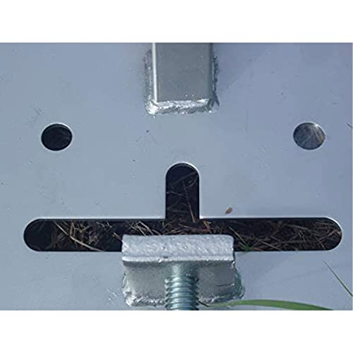 BOSS Buck Deluxe Durable Steel Stable Versatile Foot Pad for Game Feeder | Nut and 1/2" Bolt Included