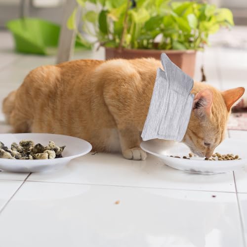 Cat Neck Brace, Adjustable Breathable Elizabethan Collar for Pet After Surgery Recovery Cat Neck Cervical Cone for Small Medium Dogs Puppies Kittens with Neck Circumference 8.2-10.2 Inch (Grey, S) - size: Small