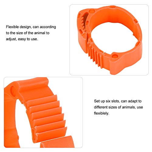 GLOGLOW Chicken Leg Rings 100PCS, 0.7-0.9 Inch Adjustable Poultry Identification Bands, Durable Plastic Foot for Chicken Ducks Geese