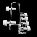 Aquarium dosing pump tubing holder Fixture,Dosing tubing holder for aquarium air pump accesories，Acrylic dosing container tube fixture holder for dosing pump（1 or 2 Pieces Pack） (1 Pieces Pack)
