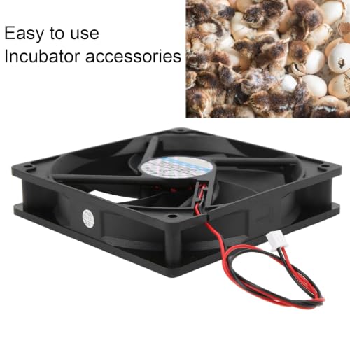 2Pcs Incubator Fan Incubator Exhaust Fan Low Noise High Power Motor | Incubator Uniform Temperature Fan for Poultry Farms Labs Upper Fan - style: Upper Fan*2pcs