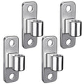 Insaga Heavy Duty 304 Stainless Steel Gate Hinges 4 Pcs, Wall Mount Hardware with 5/8" Pin, One-Piece Cast Hinge for Farm, Fence, Chain Link, Wooden & Metal Gates - color: Silver-SS-Hole-4Pcs