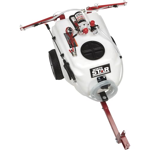 NorthStar 21-Gallon Tow-Behind Boom/Spot Sprayer, 2.2 GPM, 12V, 70 PSI | NSQ on-demand pump, Spring-loaded breakaway boom, Wide-area coverage, Targeted spot application, ATV/lawn tractor towing - size: 21 Gallon