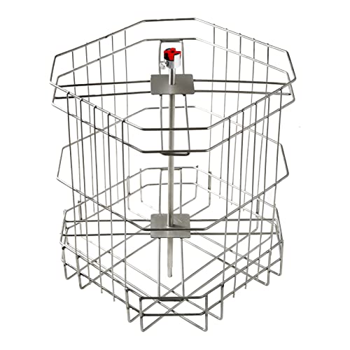 VEVOR Electric Honey Extractor, 4/8 Frame, Silver | Stainless Steel, Transparent Lid, Height Adjustable Stand, Honeycomb Drum Spinner, Apiary Centrifuge Equipment - style: 8 Frame Rack(4 Deep Frames)