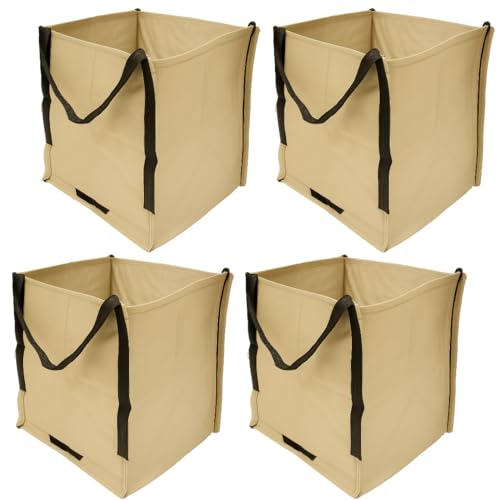 DURASACK Heavy Duty Storage Tote Bag 22-Gallon, Khaki, Pack of 4 | Moving Bag Utility Tote for Laundry, Moving & Home Storage, Reusable Self-Standing Design, Holds up to 500 Pounds - color: Khaki, size: Pack of 4