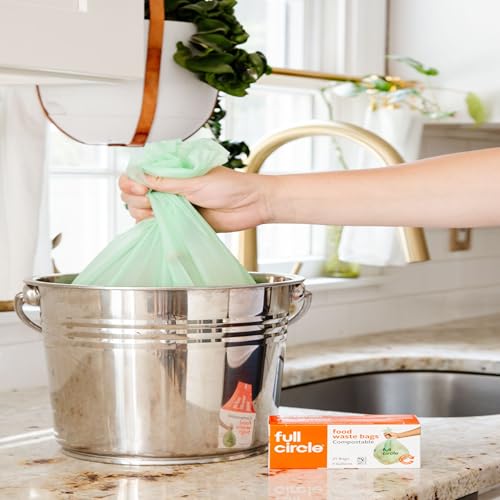 Full Circle Compostable Food Waste Bags 4 Gallon 25ct, Extra Thick - size: 4 Gallon