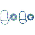 Weaver Leather Livestock Poly Rope Sheep Halter, Gray/Lavender/Mint & Livestock Poly Rope Sheep Halter, Lime/Hurricane Blue/Royal Blue, Average
