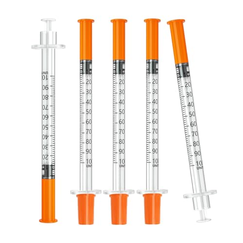 jeringas 1ml 29G 1/2" (12.7mm), Individually Wrapped, Box of 100 - size: 1ml 29G 1/2 Inch