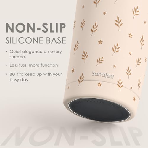 SANDJEST Botanical Tumbler 20oz, Stainless Steel Travel Cup with Lid, Insulated Coffee Mug, Botanical Gifts for Women Girls Friends Sisters on Birthday Christmas - color: Botanical 1
