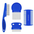 Flea Comb 4Pcs with High Strength Teeth Pet Tear Stain Remover Combs, Pet Dog Cat Grooming Comb Set Effective Float Hair Remover