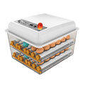 Egg Incubator,Egg Incubator with Automatic Egg Turning and Humidity Control,Poultry Hatcher for Chickens Ducks Birds (128 Eggs) - size: 128 Eggs