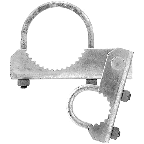Chain Link Fence 180 Degree Commercial Duty Gate Hinge-for 2-7/8" Outside Diameter Gate Post/Pipe & 1-5/8 Thru 1-7/8" Gate Frames. Chain Link Post Gate Hinge - Includes Hinge U Bolts - 2 Hinge Assy - size: 2-7/8" Post - 2 pack