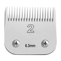 2# Replacement Ceramic Blades,Compatible with Oster Classic 76,Andis AGC | 6.3mm(1/4") Cutting Length,compatible with Oster and Andis Wahl KM10 Series Clippers - color: Size 2