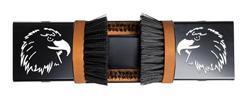 Original Shoe Cleaner Brush with Portable Base, Eagle Design | American Made, No Mounting Needed - style: Eagle