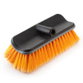 Hard Bristle Deck Scrub Brush Heavy Duty (Pole Sold Separately) | Concrete Scrub Brush for Exterior House Cleaning // Screw On Floor Brush Scrubber Fits Standard Acme Threaded Extension Poles