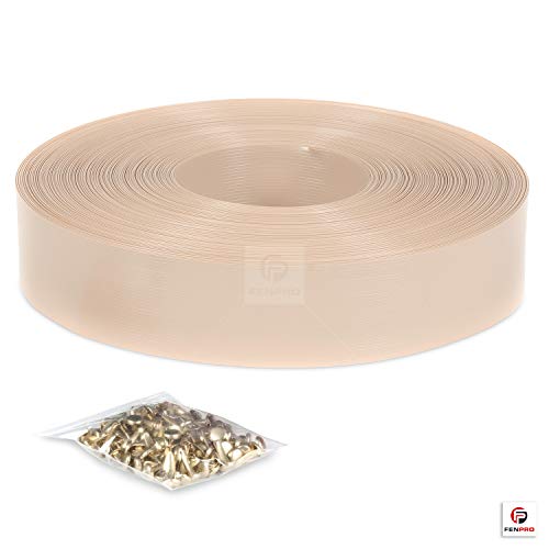 Chain Link Fence Privacy Tape 250 ft (40 SqFt) (Desert Tan) | Gardening, Outdoor Wall, Balcony, Patio, Yard, Injury Prevention, Safety Fence Cover for Dog, Other Pet Hedge Slats - color: Desert Tan