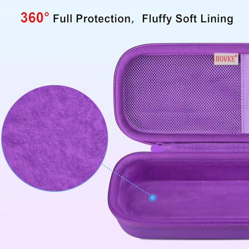 BOVKE Stethoscope Case for 3M Littmann Classic III, Lightweight II S.E, MDF Acoustica Deluxe Stethoscopes - Extra Room for Medical Bandage Scissors EMT Trauma Shear and LED Penlights, Dark Purple - color: Dark Purple