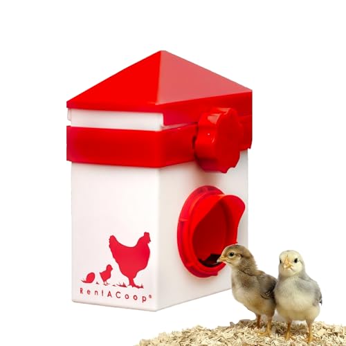 RentACoop Chick2Chicken 2.5lb BPA-Free Single-Port No-Waste Chicken Feeder