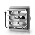 Xcity 10" Wall Mount Ventilation Fan, 1393 CFM Shutter Exhaust Fan | Powerful 1393 CFM airflow with AC motor, automatic shutters and 6 ft power cord for garages, attics and greenhouses. - size: 10 Inch