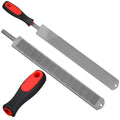 Gisafai 2 Pcs 18 Inch Rasps for Shoeing Horses with Handle Trimming File Carbon Steel Farrier Tools for Repair Horse Goat Hooves Cow Donkey Pig Animal Hooves Repairing Wood Working Supplies - size: 18 Inch