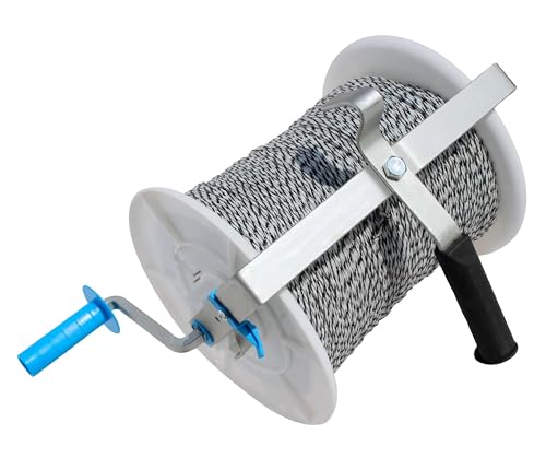 Electric Fence Maxi 3:1 Geared Reel Prewound 3280ft 6 Strands Polywire PK1 - size: 3280 ft x 1 Maxi Reel