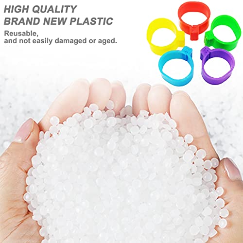 200Pcs 16mm Chicken Leg Bands Identification Leg Bands for Chickens Poultry Leg Bands Rings 8/16/20/25mm - size: 16mm - 200Pcs