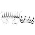 Stainless Steel Sheep Clippers 9 Tooth 13 Tooth Replacement Shearing Cutter Upper Serration for Sheep Goat Grooming, Smooth Efficient Cutting for Farmers Livestock Trimming - size: 9-tooth curved (+ swing )