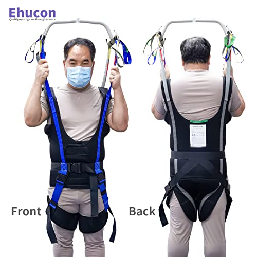 Pelvic Padded Patient Lift Walking Sling,Portable Standing Harness to People/Handicap for Ambulating Support Training,500 lbs Safety Loading-Extra Large - size: XL