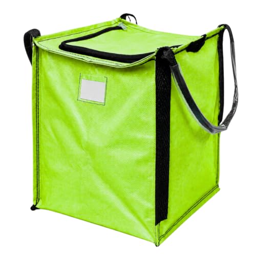DURASACK 22-Gallon Zipper Top Heavy Duty Storage Tote Bags, Single, Lime - color: Lime Green, size: Medium