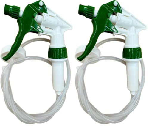 Heavy Duty Remote Extended Reach Trigger Sprayer with 36" Hose Green/White, Fits Large Containers and 1 Gallon Odor Commander Refill Bottles with 38-400 Neck Size (Pack of 2) - size: 128 Ounces (Pack of 2)