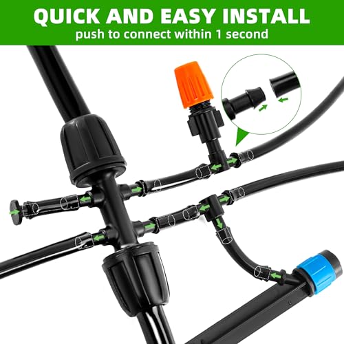 240FT DIY Automatic Drip Irrigation System Kit for Garden