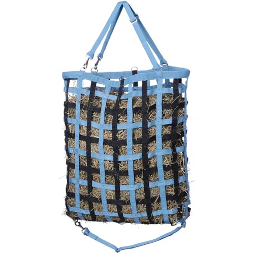 Tough 1 Slow Feed Web Hay Feeder-LT/Blue - color: Light Blue