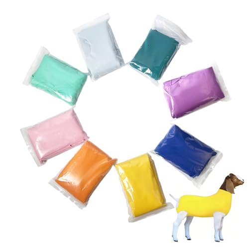 Spandex Goat Tube for Show Goats - Show Livestock Supplies: Goat Covers & Blankets (Yellow, Large) - color: yellow, size: Large